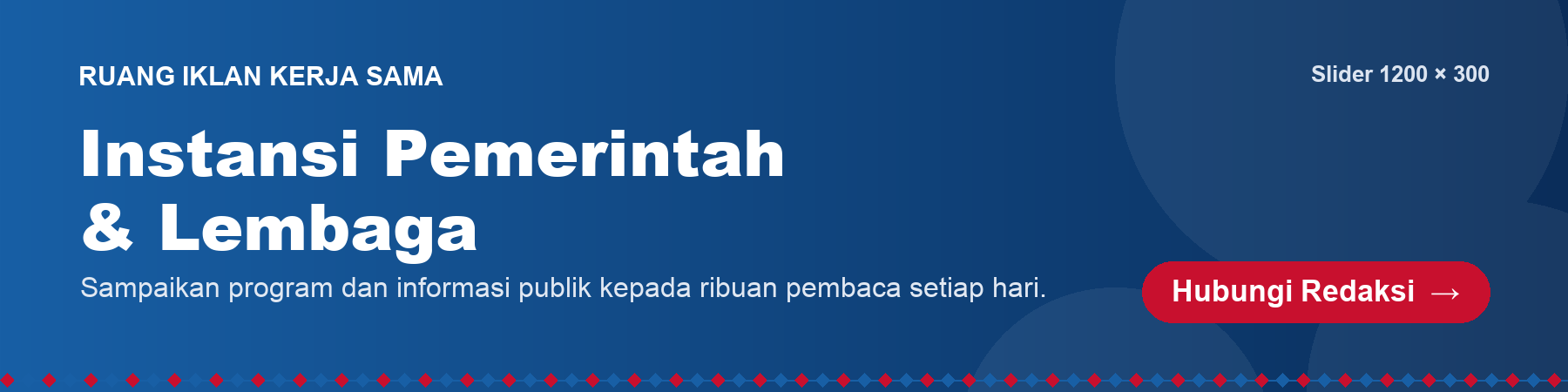 Contoh: Ruang Iklan Instansi & Lembaga